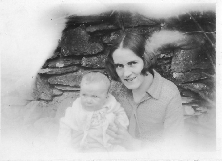 Joan with baby brother Morris 1931