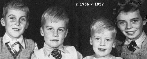 Bruce, Kevin, Andrew and Christine (approx 1957)